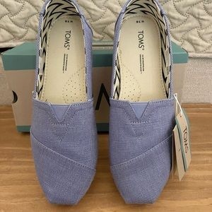 Tom’s Alpargata Bright Iris Heritage Canvas NWT 7.5